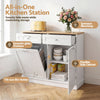 Buffet Sideboard Cabinet Bin Holder