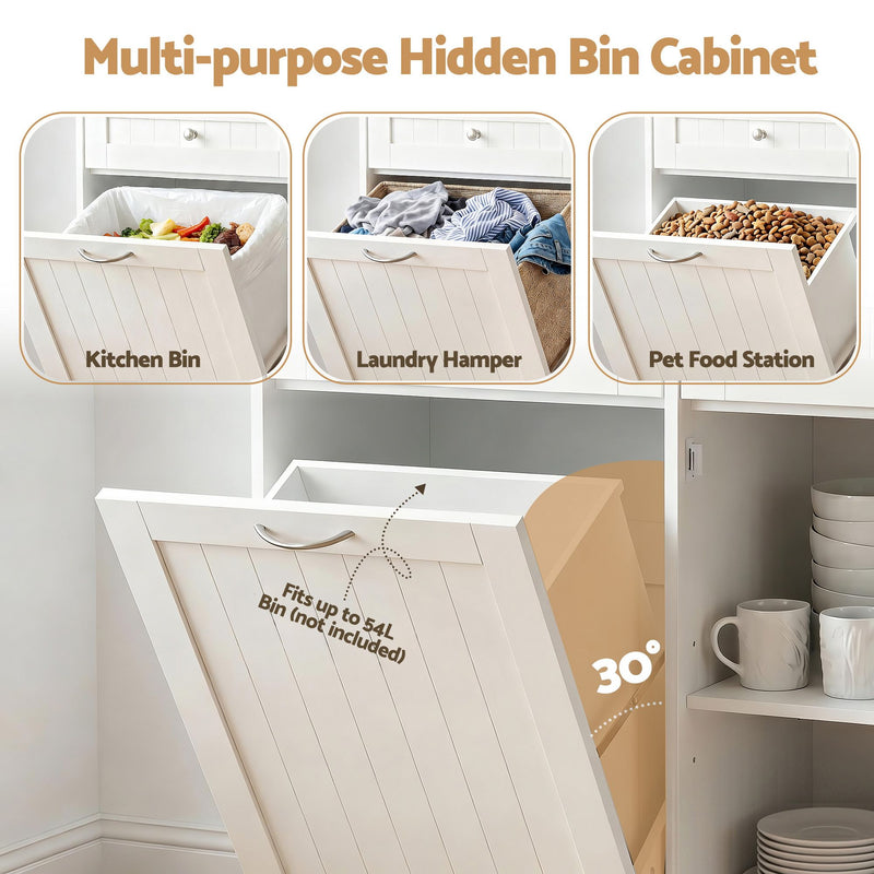 Buffet Sideboard Cabinet Bin Holder