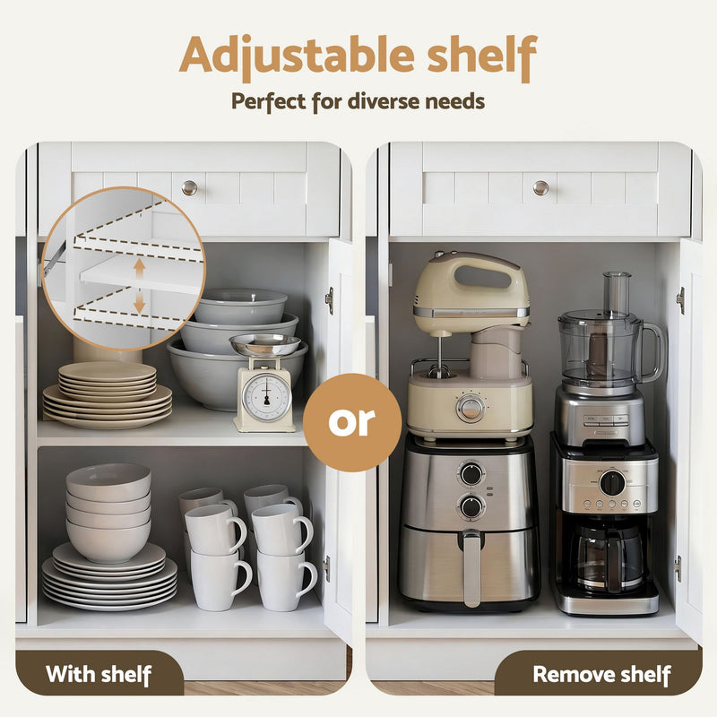 Buffet Sideboard Cabinet Bin Holder