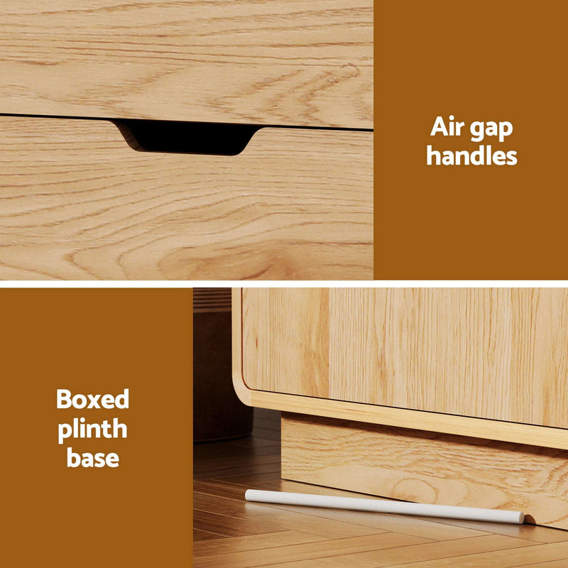 Artiss Buffet Sideboard Cabinet – Oak Finish