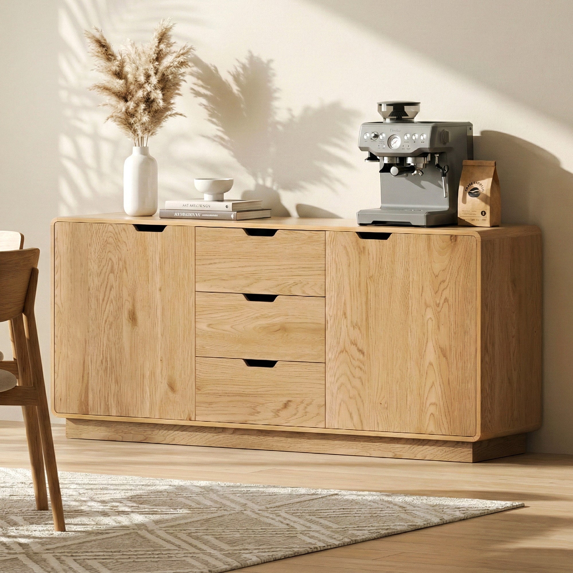 Artiss Buffet Sideboard Cabinet – Oak Finish