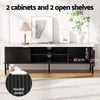 Artiss TV Unit & Coffee Table Set – Black