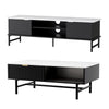 Artiss TV Unit & Coffee Table Set – Black
