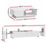 Artiss LED TV Unit & Coffee Table Set – White