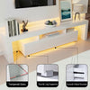 Artiss LED TV Unit & Coffee Table Set – White