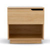 Bedside Table 1 Drawer 1 Shelf Nightstand Pine