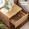 Bedside Table 1 Drawer 1 Shelf Nightstand Pine