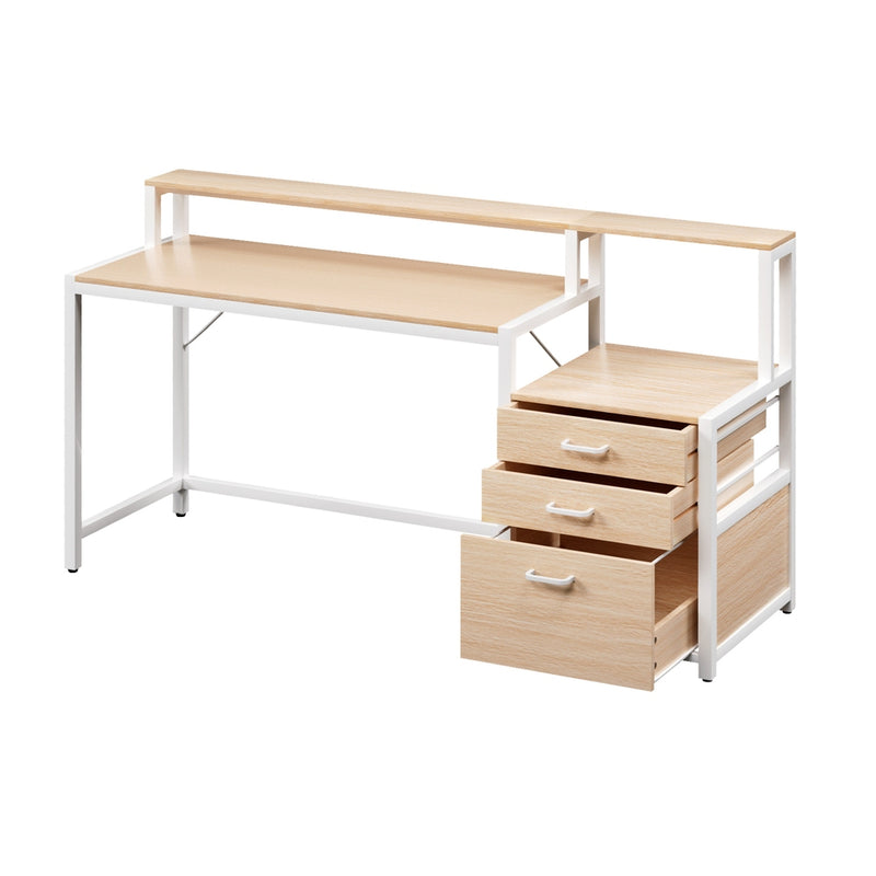160cm Oak Computer & Study Desk – Home Office