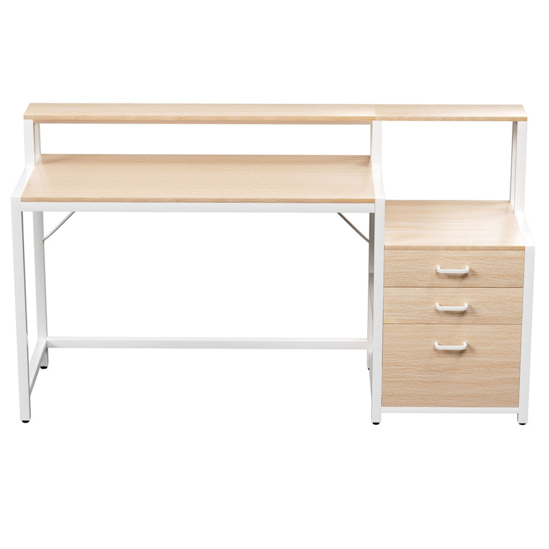 160cm Oak Computer & Study Desk – Home Office