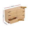 6 Chest of Drawers Dresser Table Pine