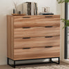 Rust Oak 4-Drawer Tallboy Chest/Storage Cabinet