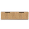 TV Unit Entertainment Unit with Storage Cabinet – 180cm Pine Finish