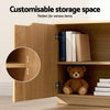 TV Unit Entertainment Unit with Storage Cabinet – 180cm Pine Finish