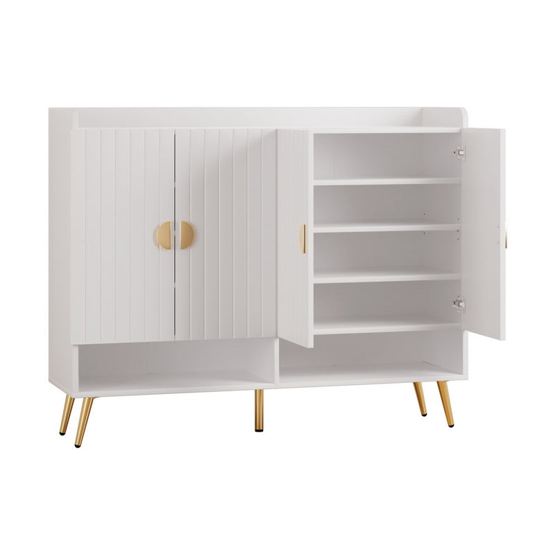 Artiss Shoe Rack Cabinet 30 Pairs White