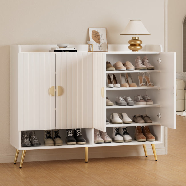Artiss Shoe Rack Cabinet 30 Pairs White