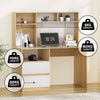 Computer & Study Desk with Bookshelf and Drawer