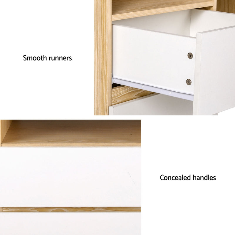 Computer & Study Desk with Bookshelf and Drawer