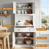Artiss 2x BEINI Buffet Sideboard Hutch Pantry Cabinet - White