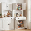 Artiss 2x BEINI Buffet Sideboard Hutch Pantry Cabinet - White