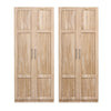 Artiss 2-Door Storage Cabinet Pantry Cupboard Organiser – Pine (Set of 2)