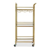 Kitchen Island Trolley Cart – Gold 43cm