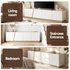 Artiss 180cm TV Unit Entertainment Cabinet Storage White & Pine