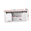 Buffet Sideboard Storage Cabinet – White, Sliding Doors