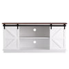 Buffet Sideboard Storage Cabinet – White, Sliding Doors