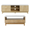 Artiss TV Unit & Coffee Table Set – Pine Storage Drawers