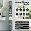 Artiss Tall Slim Bathroom Storage Cabinet 180cm