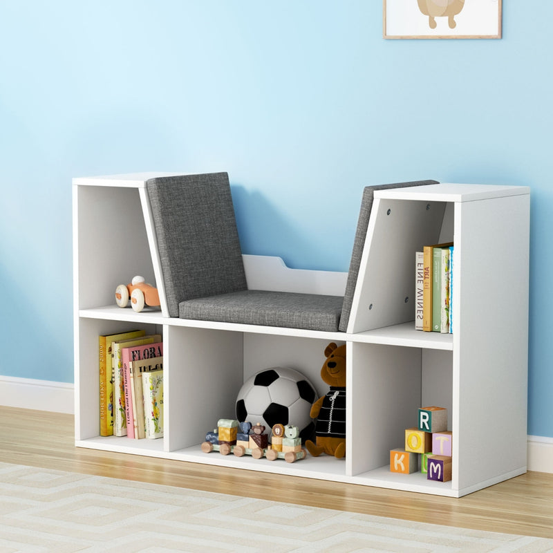 Kids Bookshelf & Toy Storage Cabinet Organiser