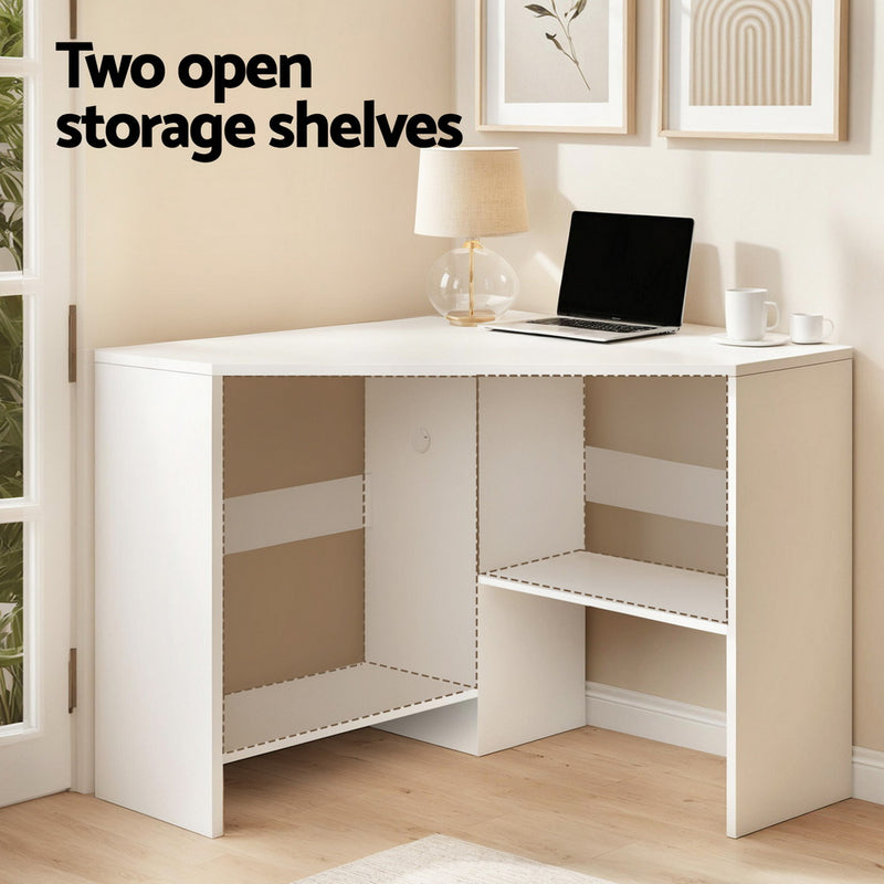 L-Shaped Corner Computer Desk – Home Office Workstation