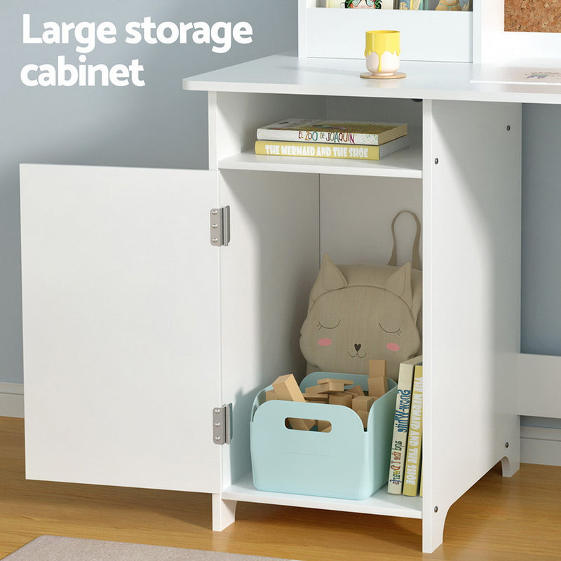 Keezi Kids Table & Chair Set with Storage