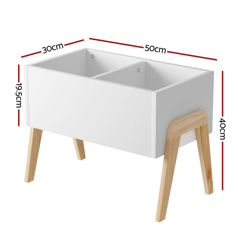 Kids Wooden Toy Box Chest & Storage Cabinet