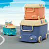 3PCS Car-Shaped Toy Storage Boxes