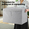 Large Foldable Toy Box with Flip-Top Lid – Grey