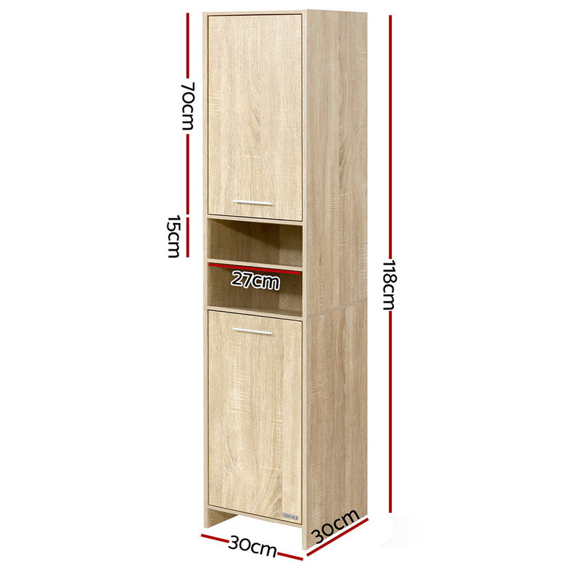 Artiss Bathroom Storage Cabinet 185cm – Wooden