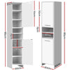 Artiss Bathroom Storage Cabinet 185cm – White