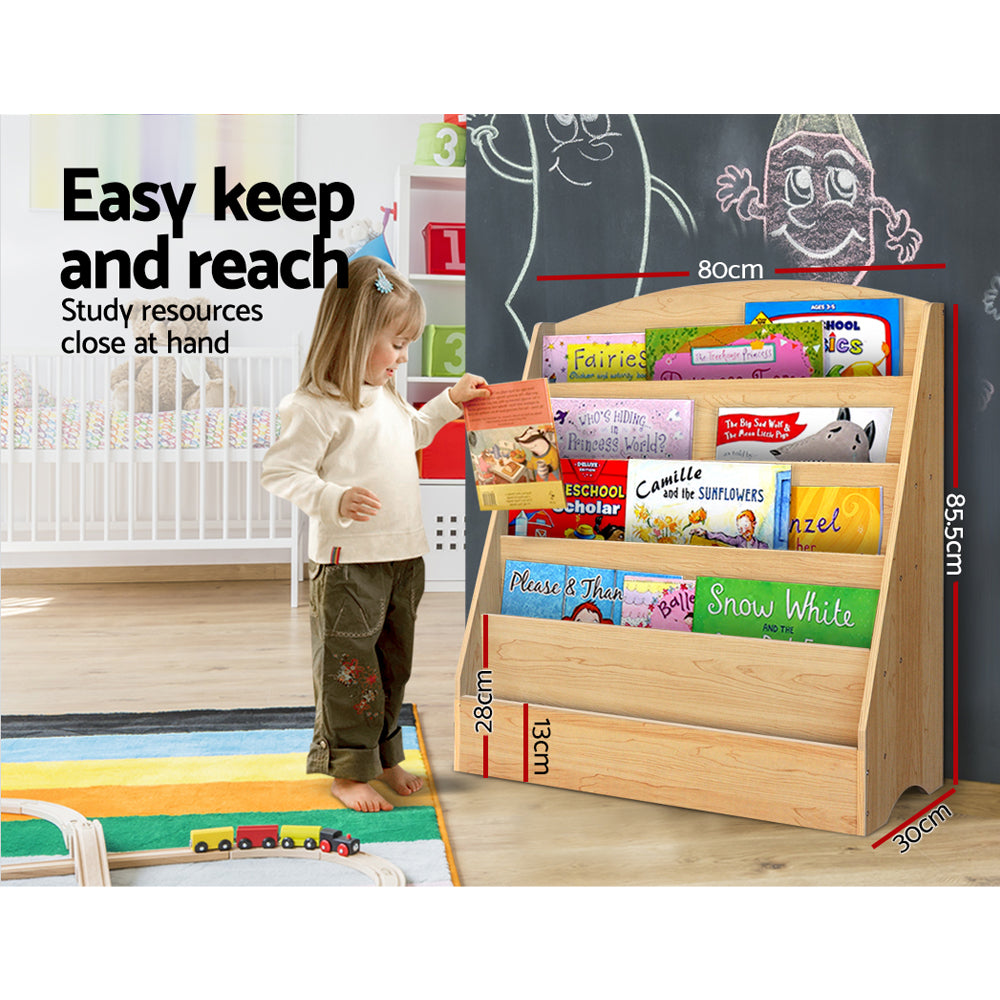 Keezi 5-Tier Kids Bookshelf Organiser