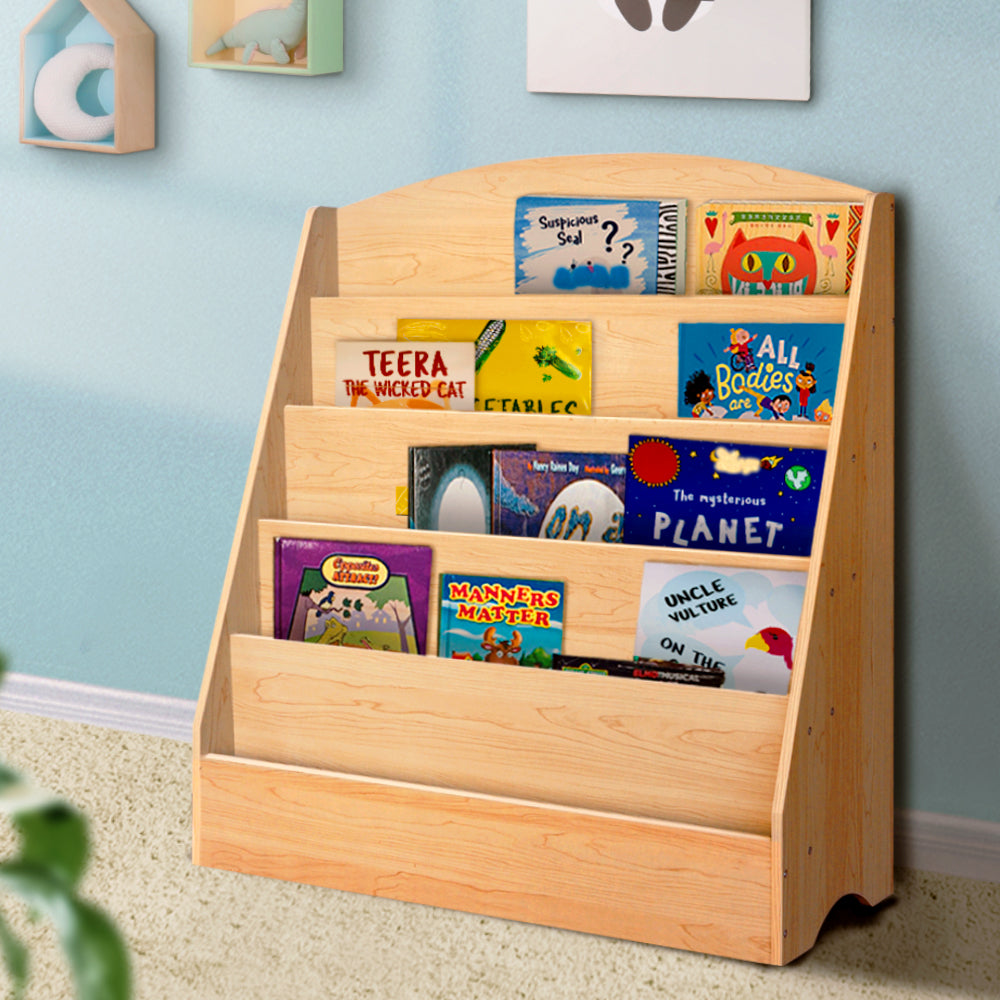 Keezi 5-Tier Kids Bookshelf Organiser
