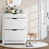 Artiss Shoe Rack Cabinet 16 Pairs White