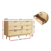 6 Chest of Drawers - BRIONY Oak