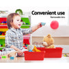 Kids Toy Box with 8 Bins & Bookshelf Storage Rack
