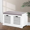Shoe Rack Cabinet Bench White Caye