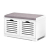 Shoe Rack Cabinet Bench White Caye