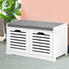 Shoe Rack Cabinet Bench White Caye