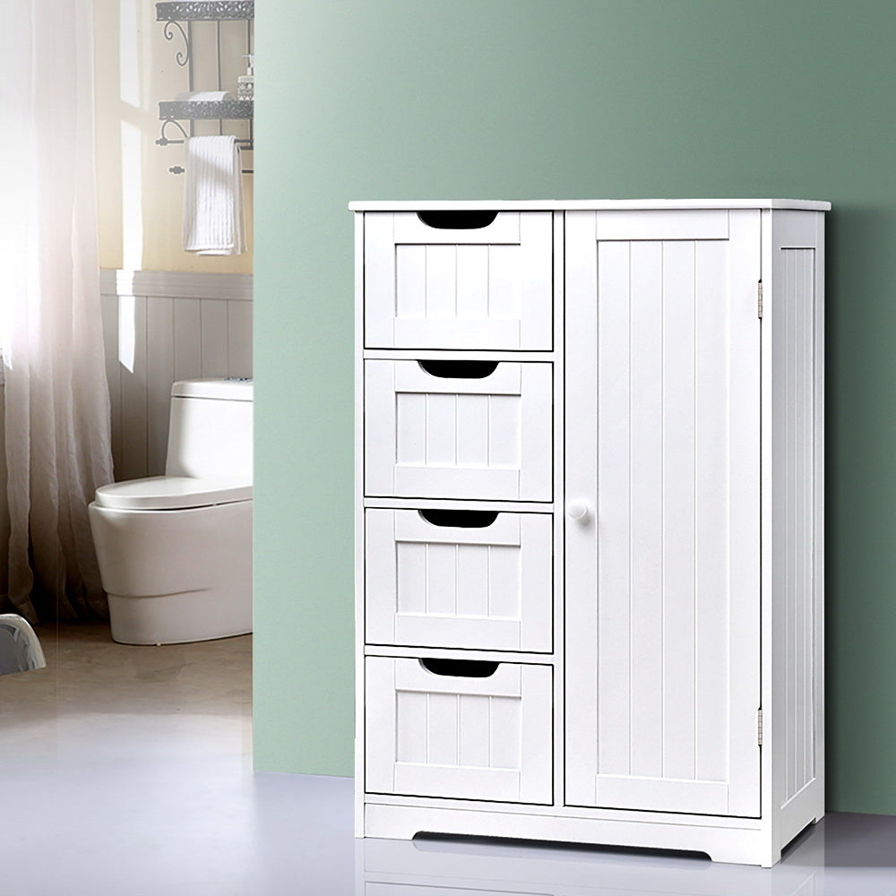 Artiss Bathroom Storage Cabinet with Drawers – White