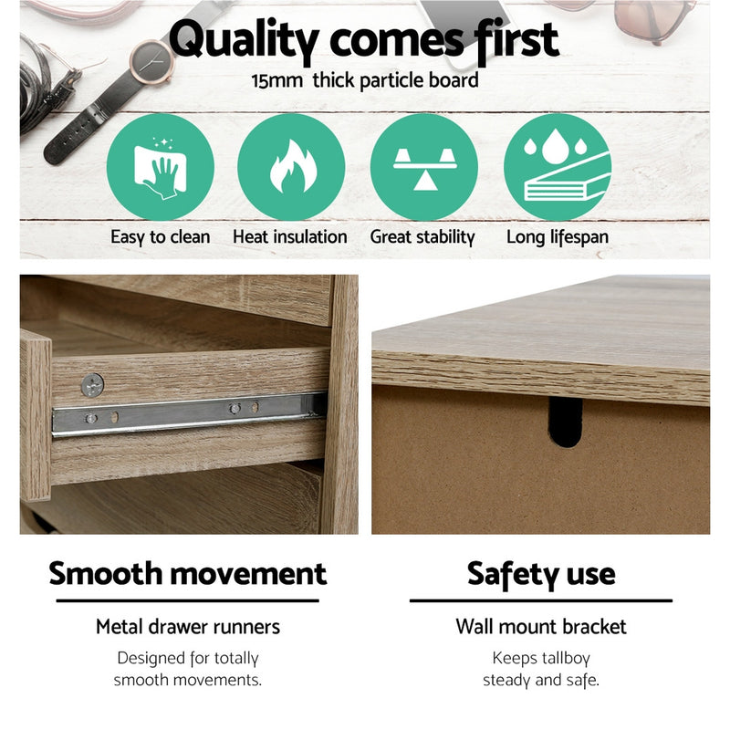 6 Chest of Drawers - MYLA Oak