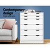 6 Chest of Drawers - MYLA White