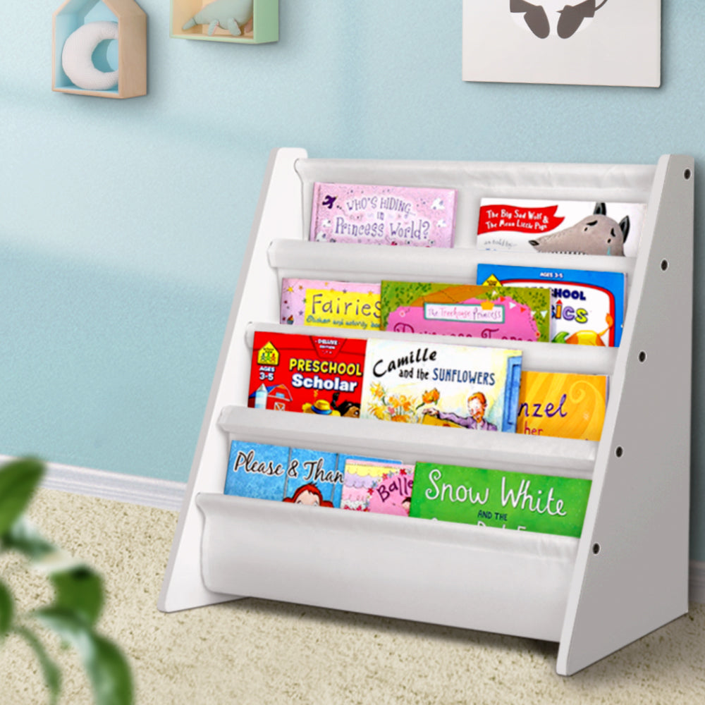 Keezi 4-Tier Kids Bookshelf Organiser
